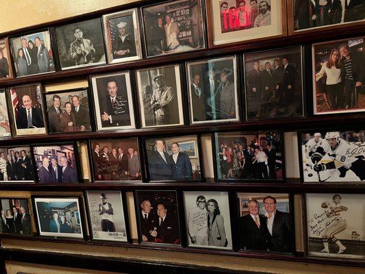 Wall of celebrity photos