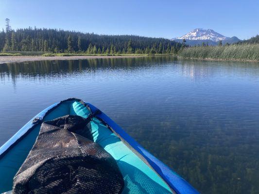 View of mountain, clear water!