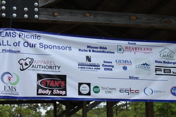 Proud sponsor's of 2019's EMS Picnic to support first responders in Macon!