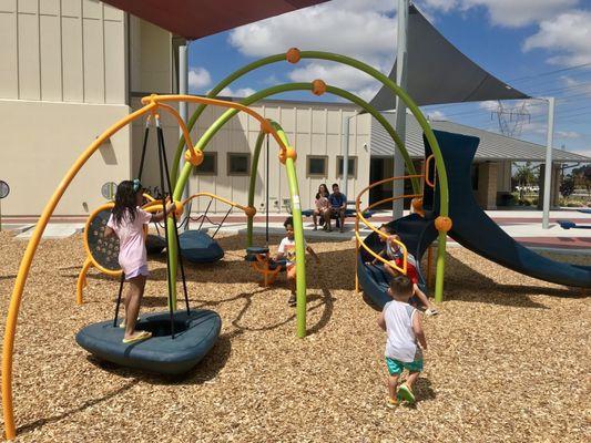 One of their play structures, open to the public