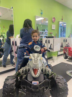 Our three year old son. After Haircut