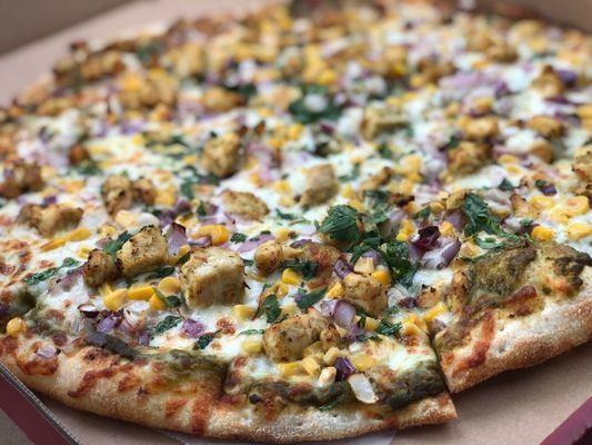 Haryali Chicken Pizza