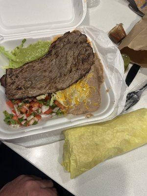 Carne asada plate