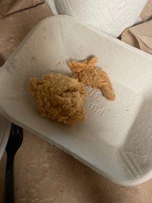 Pathetic chicken tender