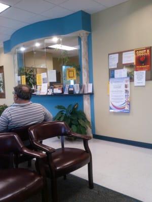 Inside waiting room!