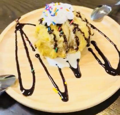 Friend ice cream tempura