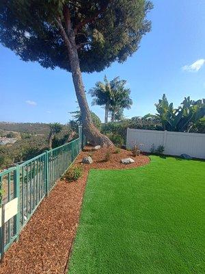 Mulch and turf install!