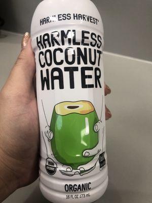 they carry my fav brand of HARMLESS Coconut Water!!