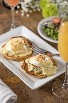 Fried Green Tomatoes & Mergez Benedict