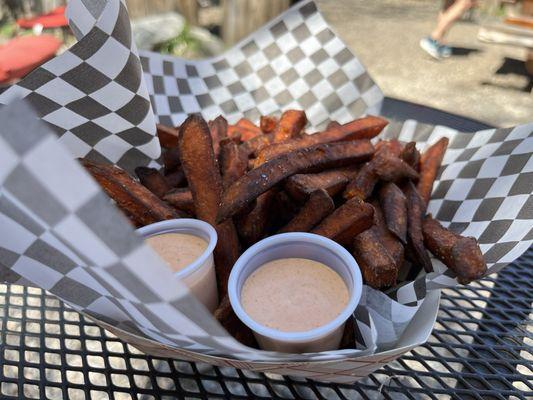 Sweet Potato Fries from the Hungry Hearts food truck.