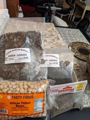 These nutritious African greens, beans and grains will last a year or more. Great items for a power outage or Siberian trekking!