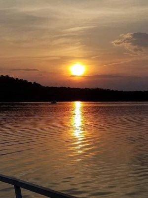 Sunset at Charles Mill Marina