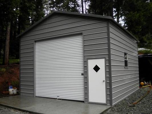 A Frame Style Enclosed Garage