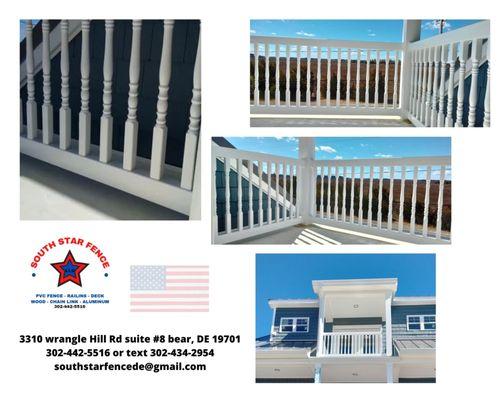 You want to go out on your porch, spend a pleasant moment with your family. We are here to help you with railings style. 302-442-5516