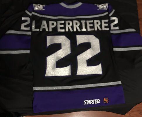 Back of Laperriere Jersey