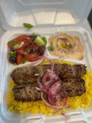 Kefta Kabob plate