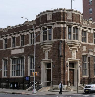 Another view of the library on the corner