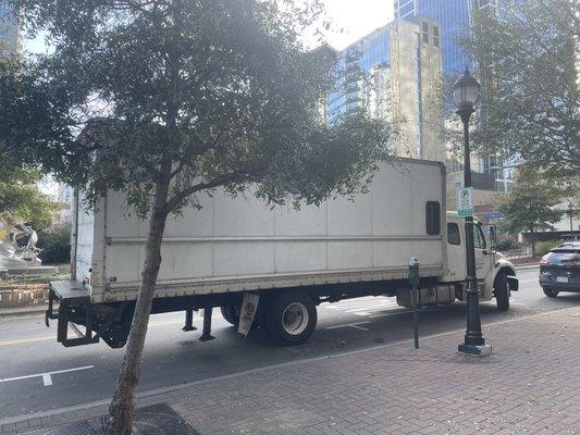 It arrived in two days! Our one bedroom apartment in their 24ft truck. You have your own space in their truck.