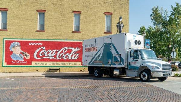 Rock Solid Shredding Truck in Northwest Arkansas