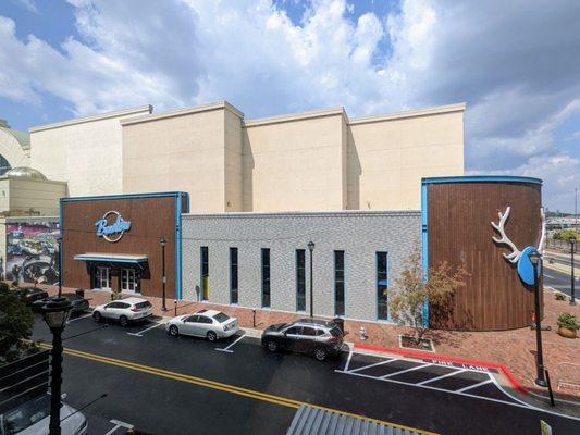 Outside storefront view of Bowlero from Piedmont Physicians Group in Atlantic Station.