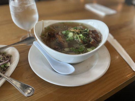 Duck Noodle Soup w/ Rice Noodles (you have option of type of noodle)