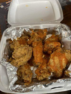 Bone-in wings. Disgusting.