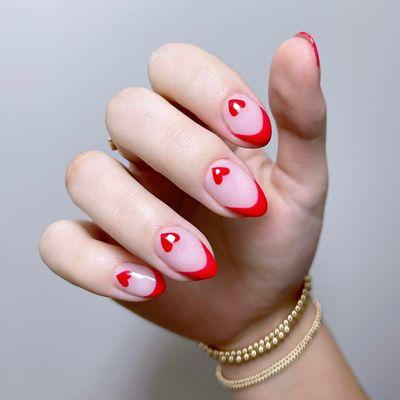 Valentines nail art