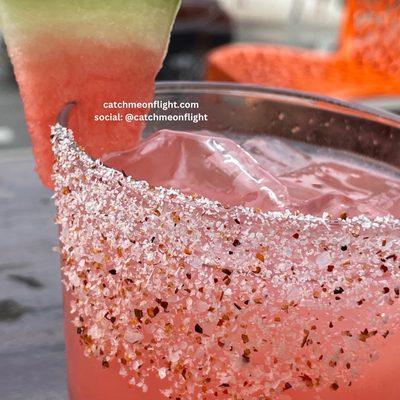 Spicy watermelon margarita, the best!