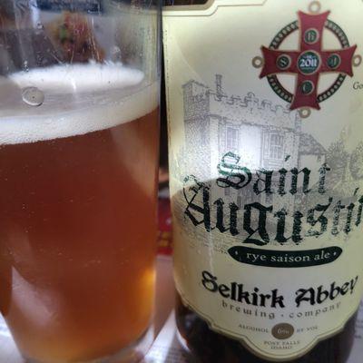 The fantastic Saint Augustine Rye Saison Ale from Selkirk Abbey.