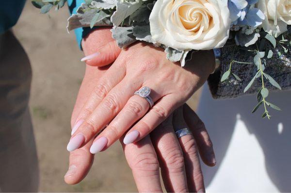 My wedding nails - done by Kay