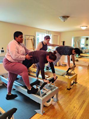 What make Classical Pilates "Classical"?  The Hands-on and eye-on by a high trained certified Classical Pilates teacher.