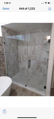 Frameless door and panel