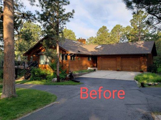 Original cedar home, built 1983