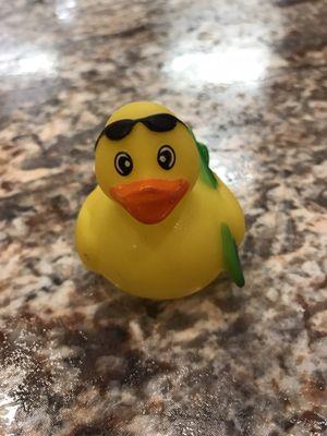 The little ducky we won out of the machine at Grotto's while waiting for our pizza to come out on St. Patty's Day!