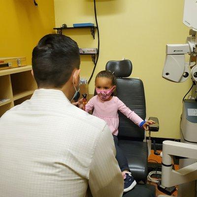 Dr. Merino made my toddlers first optometry visit a very positive experience. Thank you!!