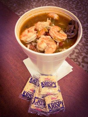 Large Gumbo to-go. Simply amazing!!!