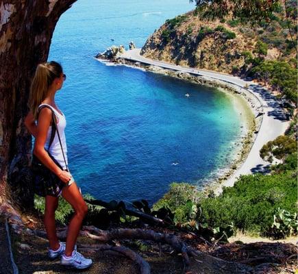 Overlooking Lover's Coves' clean, clear water. Snorkeling rentals available at 10:00 AM daily throughout summer.