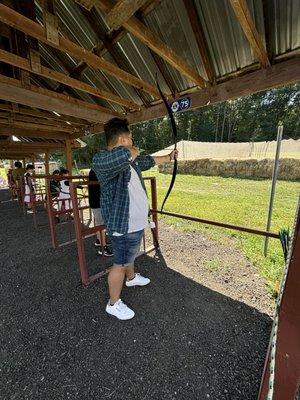 Archery target practice