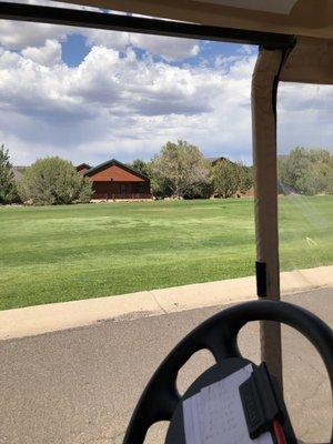 Larger homes on fairway.