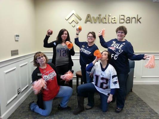 The Hudson South Branch getting into the spirit for Football Season!