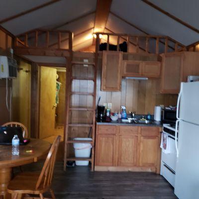 Cabin 9 kitchenette