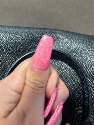 Uneven nail