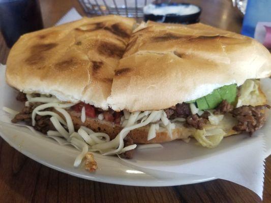 Steak Torta was HUGE!!!!