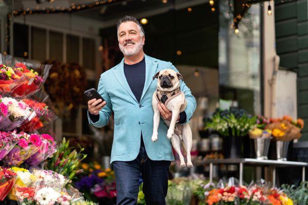 Me and my Pug Gunther in Noe Valley