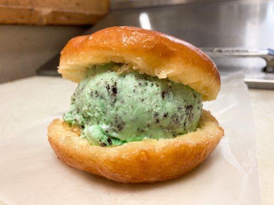 Ice cream donut sandwich :)