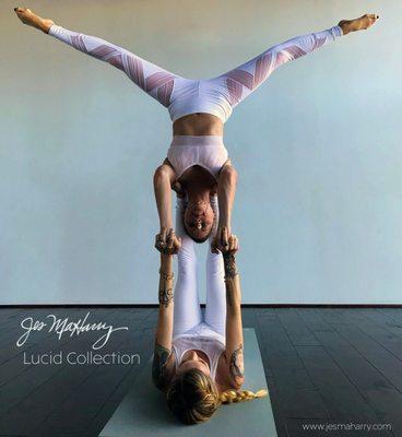 Acroyoga with my Acro twin Brook Hopper- & Check out Jes MaHarry's Lucid Jewlery Line!