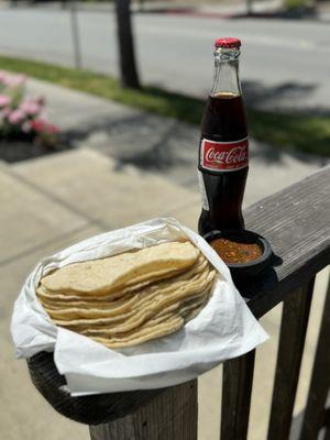 Home made tortillas every Saturday and Sunday