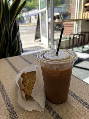 Dirty chai + cake