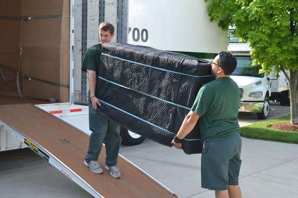 Loading the trailer