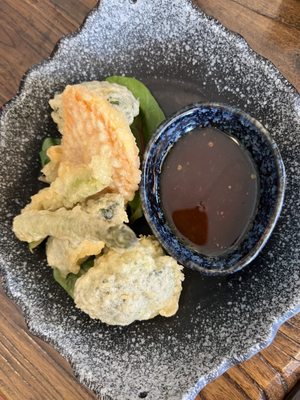 Vegetable tempura - disappointed, string beans, broccoli, sweet potato.